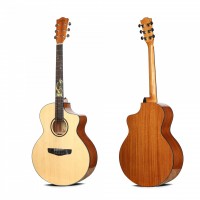 Deviser wholesale OEM 40 inch solid wood acoustic guitar