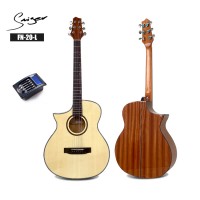 Smiger brand factory wholesale price mahogany left hand electric acoustic guitar