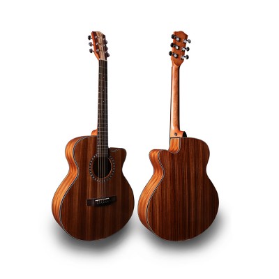 40 inch Zebra Wood Guitar Electrical Acoustic Guitar for Guangzhou oem factory