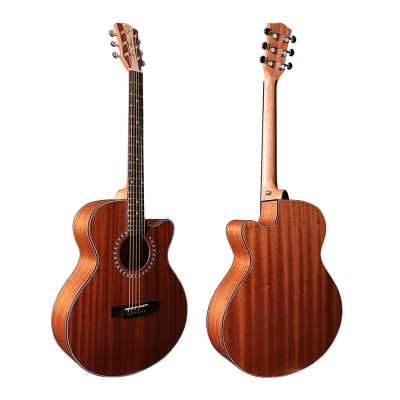 40inch Cutaway Chinese Acoustic wooden Guitar with free Pick Guard