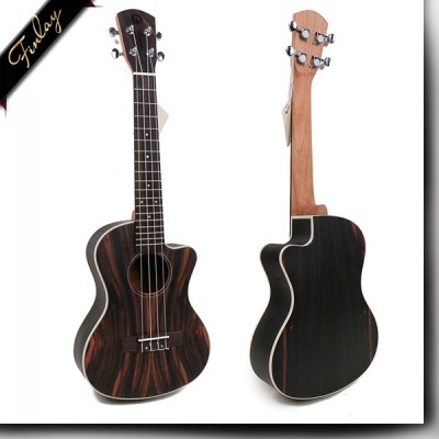 Finlay FU-A77 27 inch Hot Style Cutaway Ebony Wood High end Ukulele